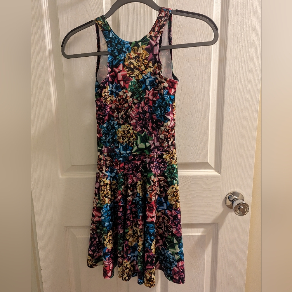 XXS Long Torso Wrapped Up Reversible Skater Dress